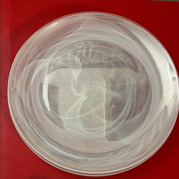 White Alabaster Niveus by PIER 1 plates set of 2 11”D